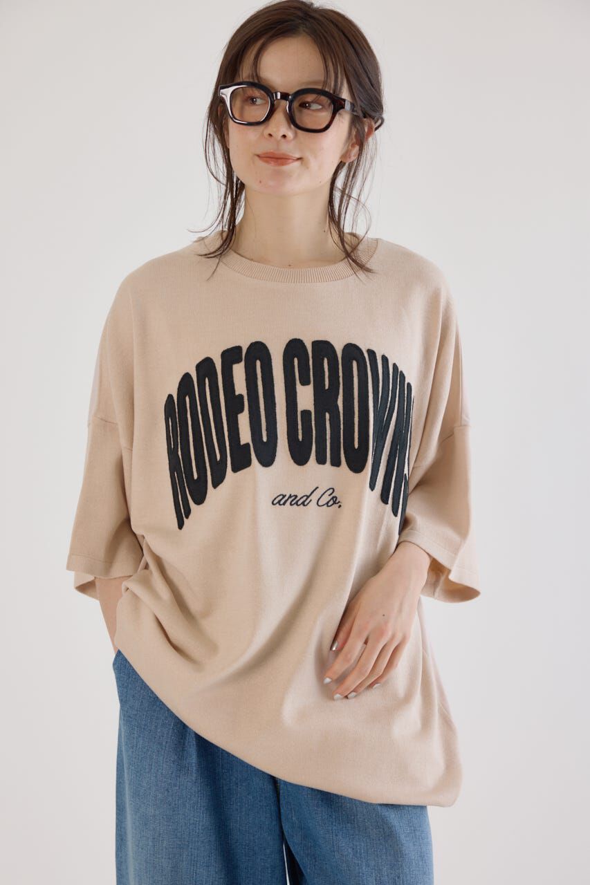 RODEO CROWNS「CURVE LOGOコンビニットワンピース」|ワンピース|