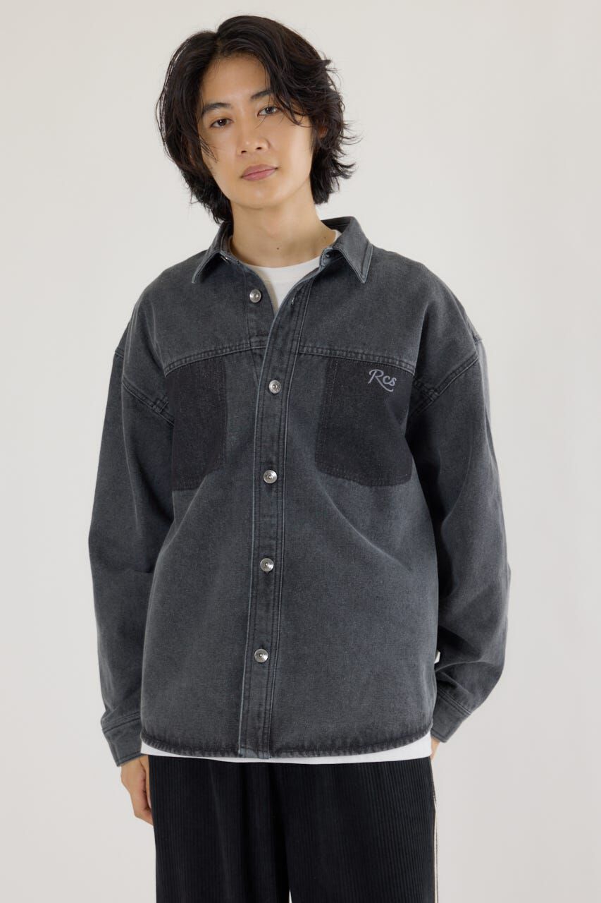 RODEO CROWNS「バリエーションデニムシャツ」|シャツ・ブラウス|BLK