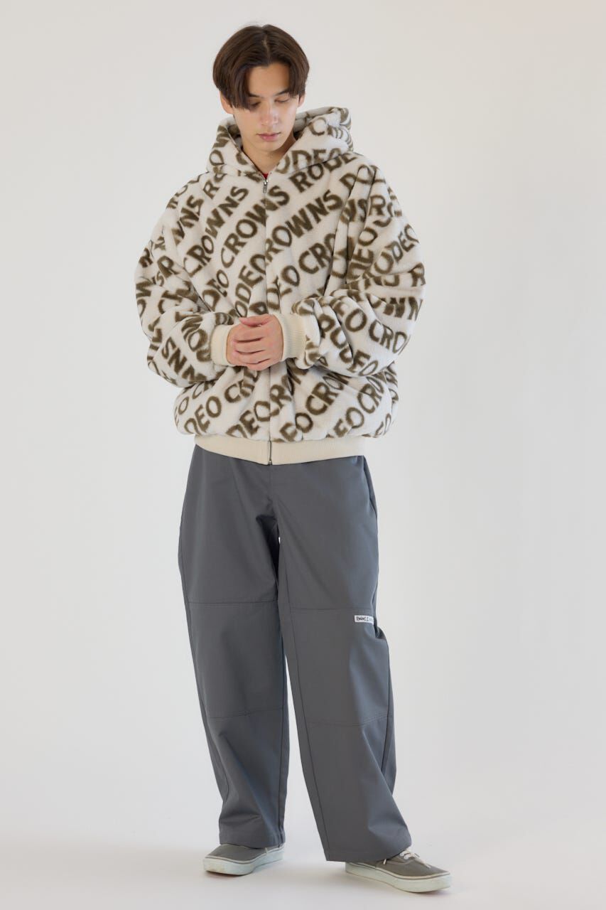 RODEO CROWNS「オールオーバーロゴファーブルゾン」|ブルゾン・スタジャン|