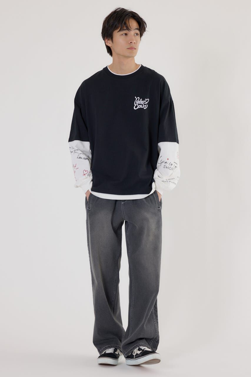 RODEO CROWNS「ハートフェイクレイヤードトップス」|Tシャツ・カットソー|