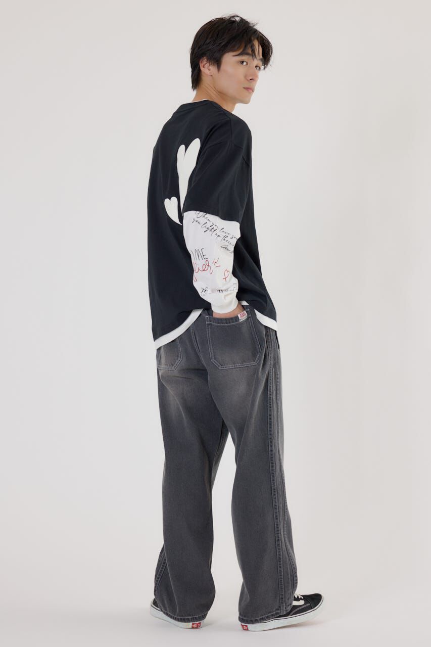 RODEO CROWNS「ハートフェイクレイヤードトップス」|Tシャツ・カットソー|