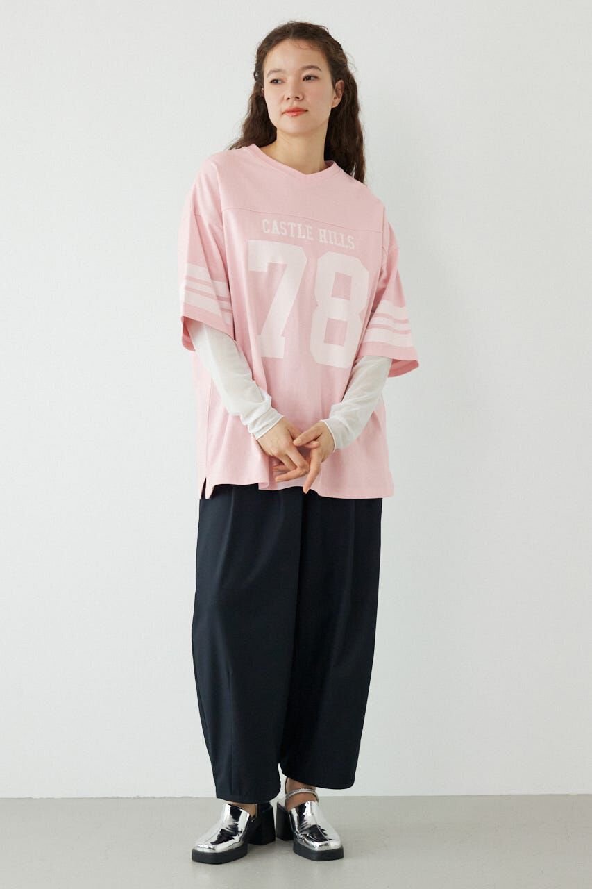 RODEO CROWNS「チュールレイヤードナンバートップス」|Tシャツ・カットソー|