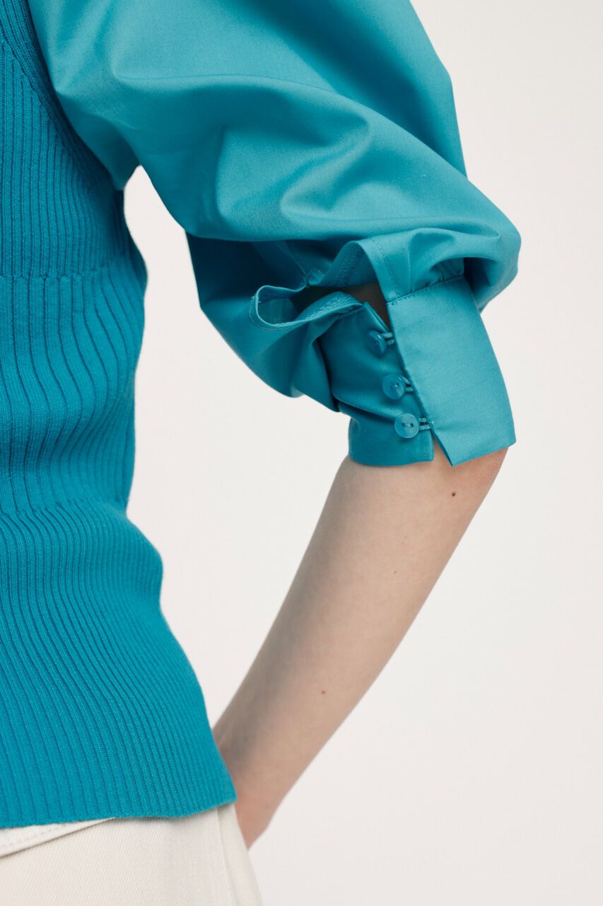 SLY「KNIT COMBI TUCK PUFF トップス」|ニット・セーター|