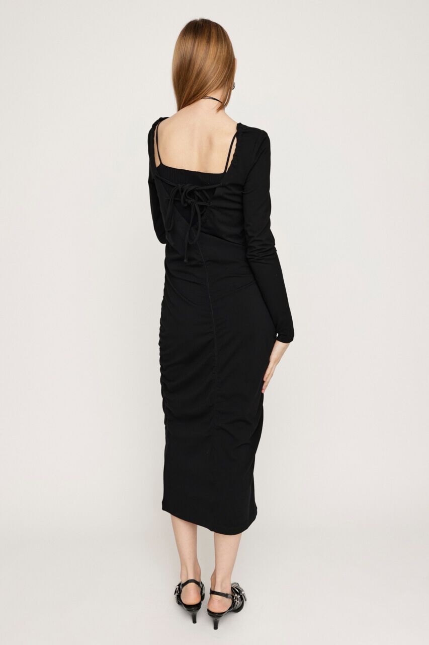 SLY「SHIRRING RIBBON 2WAY ワンピース」|ワンピース|