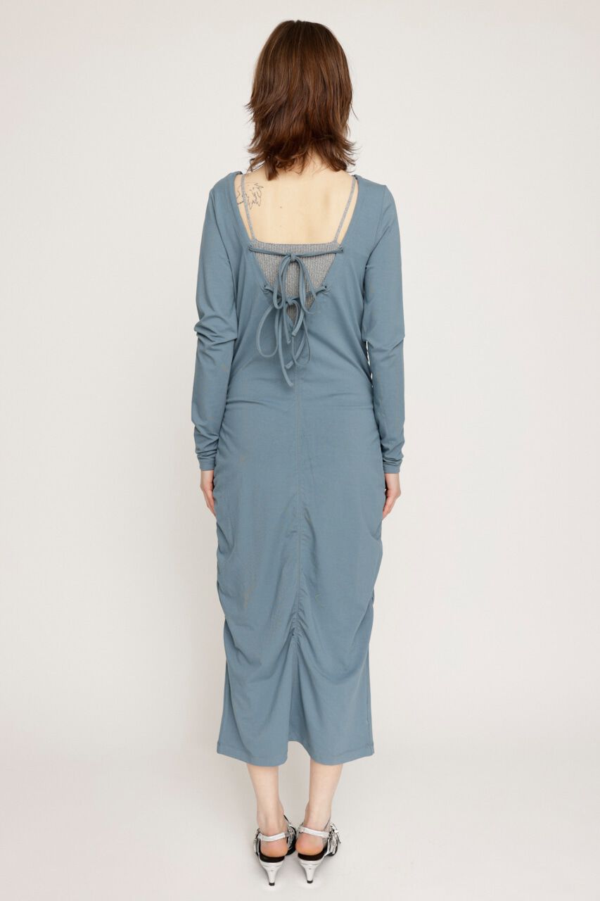 SLY「SHIRRING RIBBON 2WAY ワンピース」|ワンピース|