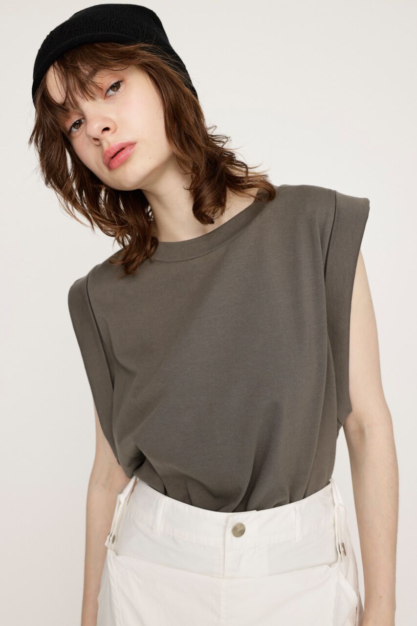 SLY「ROLL UP SLEEVE BOX トップス」|タンクトップ|