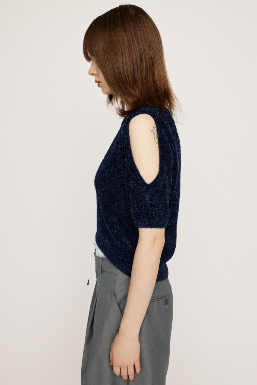 SLY「SHAGGY CUTOUT トップス」|ニット・セーター|