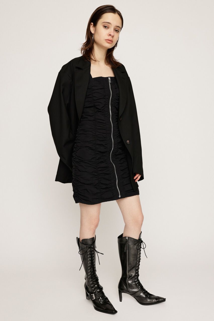 SLY「NYLON GATHER CAMI ショートワンピース」|ワンピース|