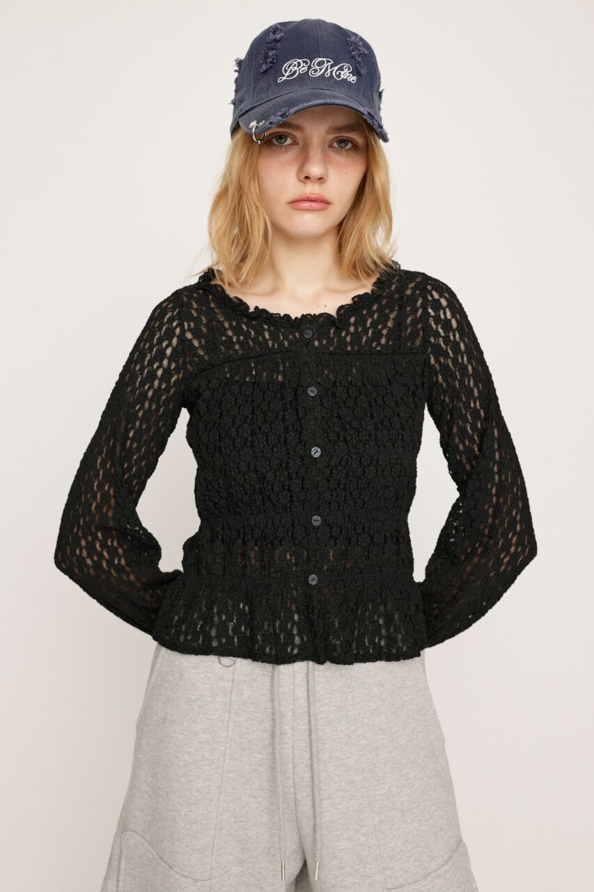 SLY「PUFFY SHIRRING CUT トップス」|Tシャツ・カットソー|