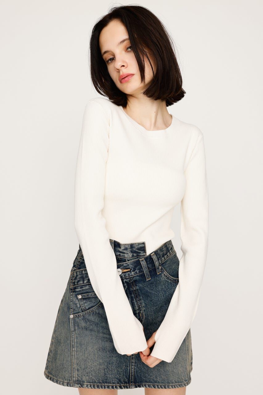 SLY「BASIC HG RIB トップス」|ニット・セーター|
