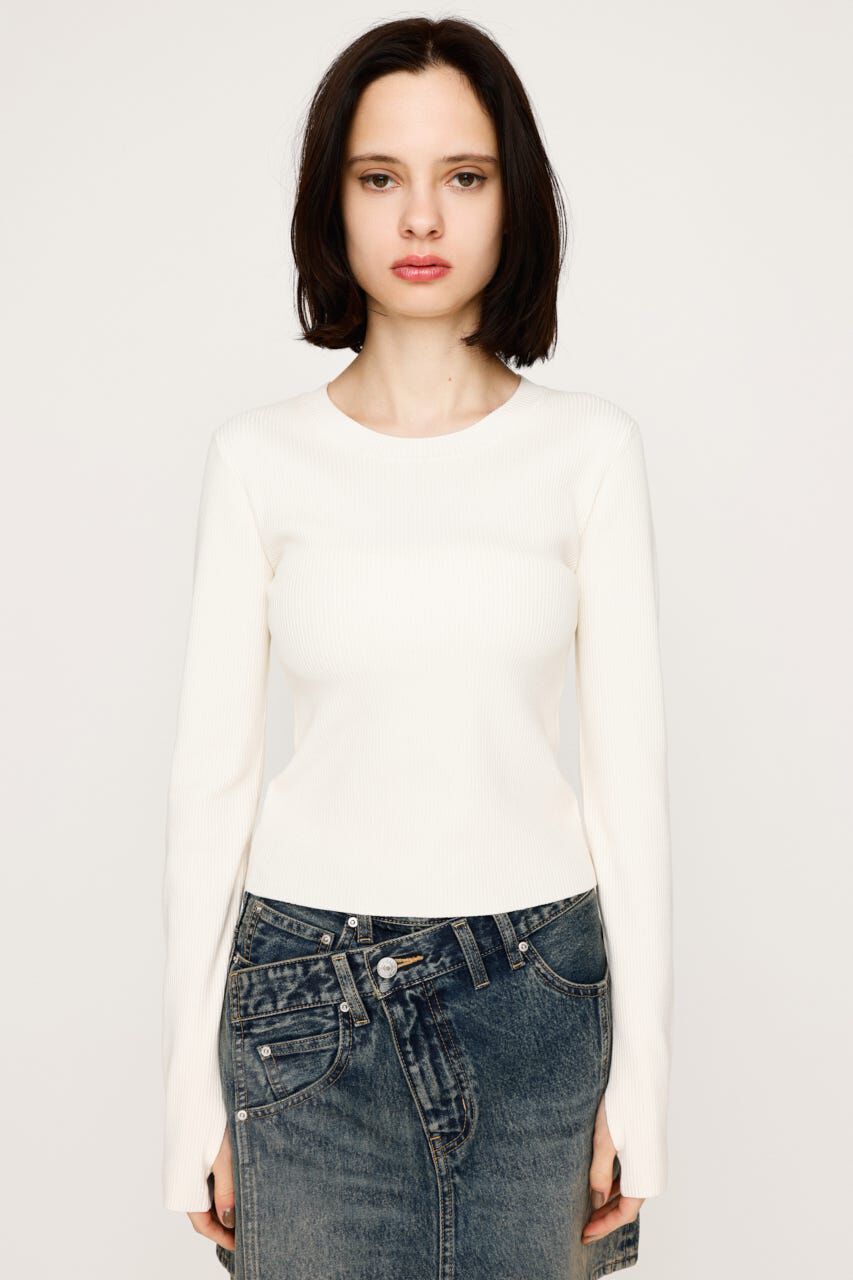SLY「BASIC HG RIB トップス」|ニット・セーター|