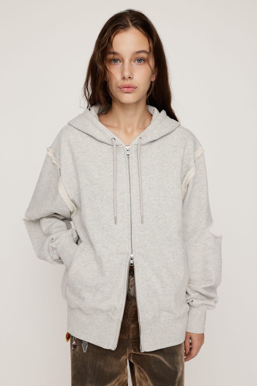 SLY「SLIT ZIP SW パーカー」|パーカー|T.GRY