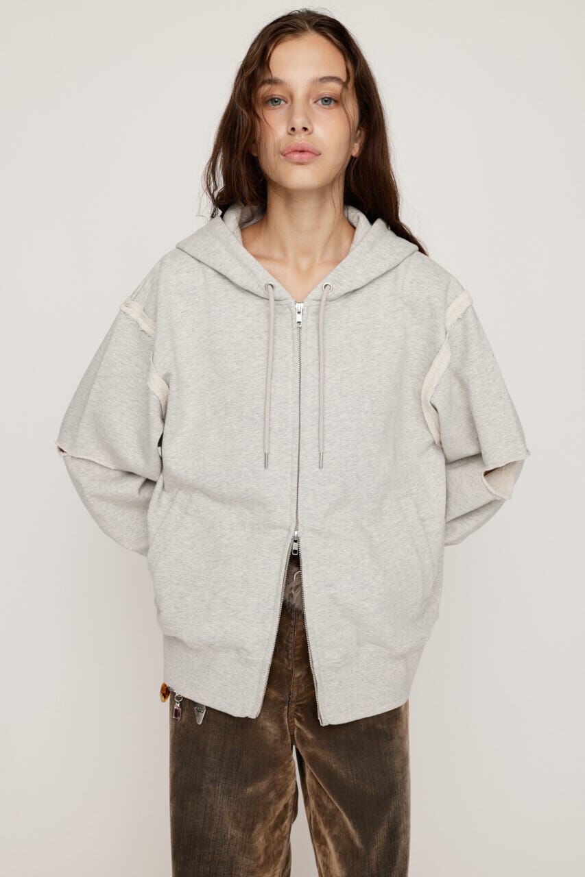 SLY「SLIT ZIP SW パーカー」|パーカー|