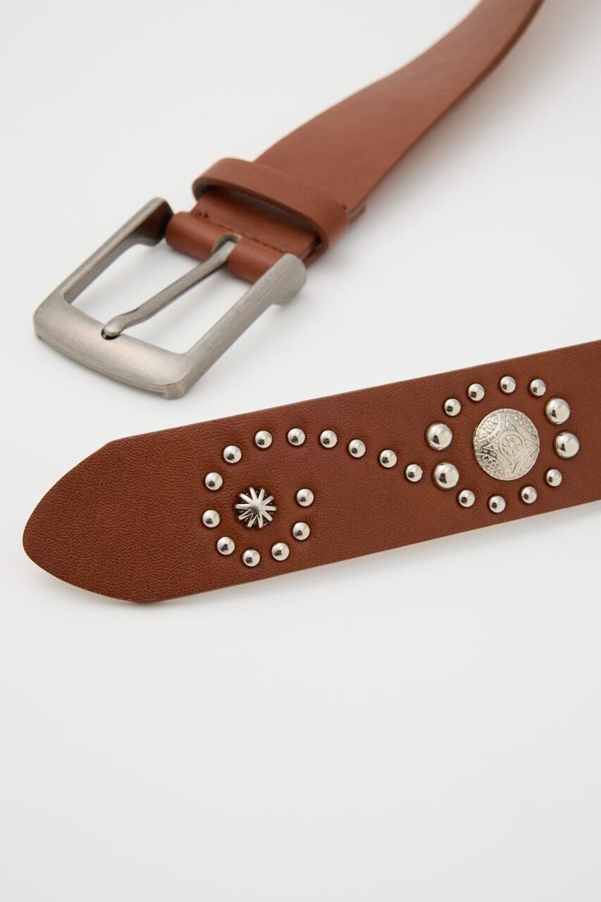 SLY「F／LEATHER STUDS ベルト」|ベルト|