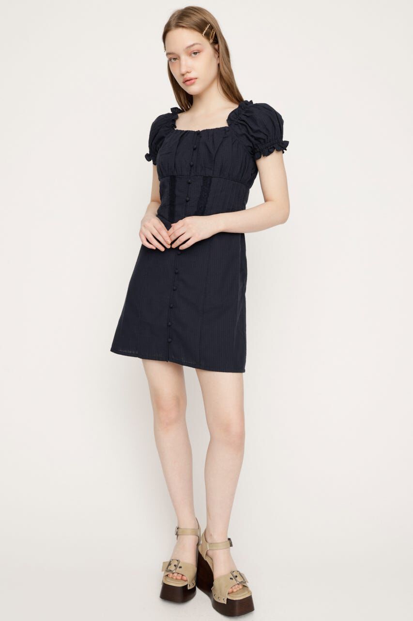 SLY「GATHER RIBBON ショートワンピース」|ワンピース|