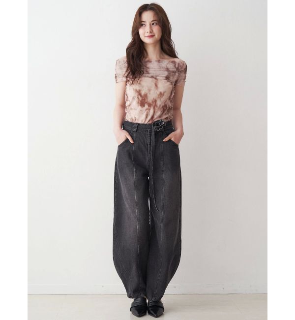 CALNAMUR「ローズモチーフルフパデニムパンツ」|その他|