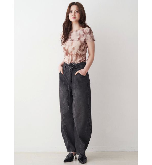 CALNAMUR「ローズモチーフルフパデニムパンツ」|その他|