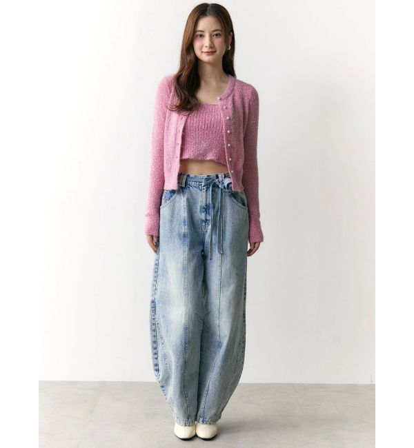 CALNAMUR「ローズモチーフルフパデニムパンツ」|その他|