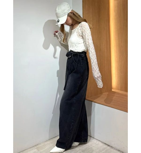 CALNAMUR「ローズモチーフルフパデニムパンツ」|その他|