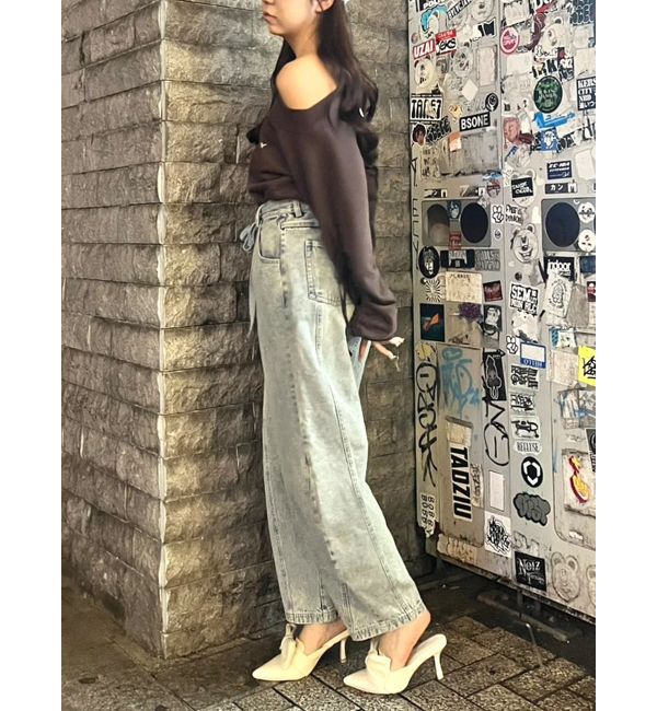 CALNAMUR「ローズモチーフルフパデニムパンツ」|その他|