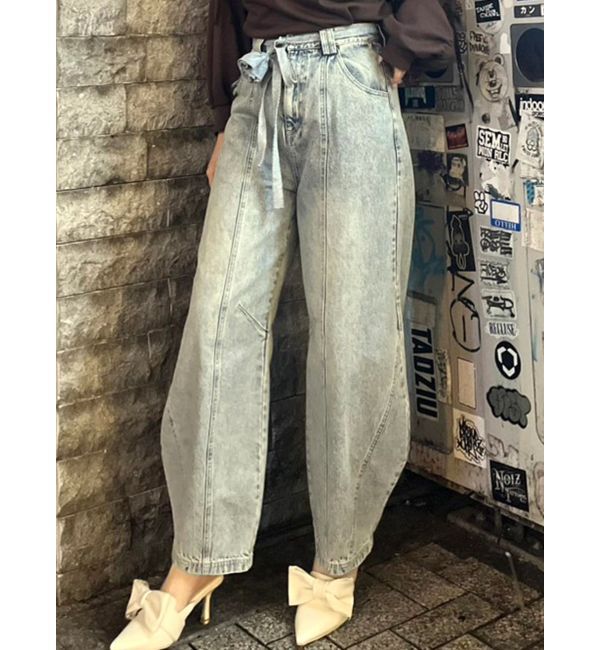 CALNAMUR「ローズモチーフルフパデニムパンツ」|その他|