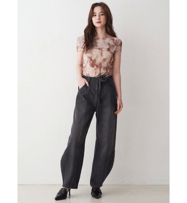 CALNAMUR「ローズモチーフルフパデニムパンツ」|その他|