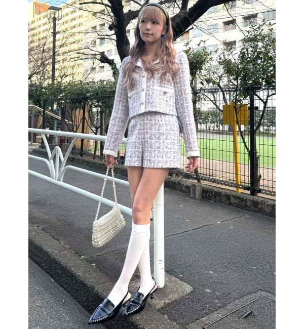 CALNAMUR「バックポケットツイードショートパンツ」|その他|