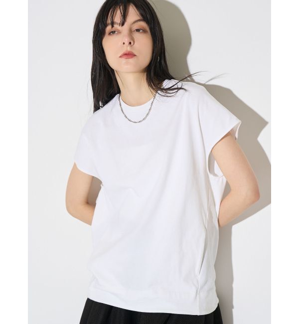 ELENDEEK「TUCK HEM LOOSE CS」|Tシャツ・カットソー|オフホワイト