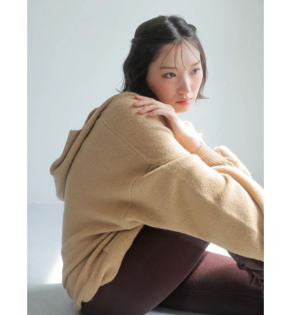 dazzlin「【吉田朱里】リラックスニットフーディ」|パーカー|