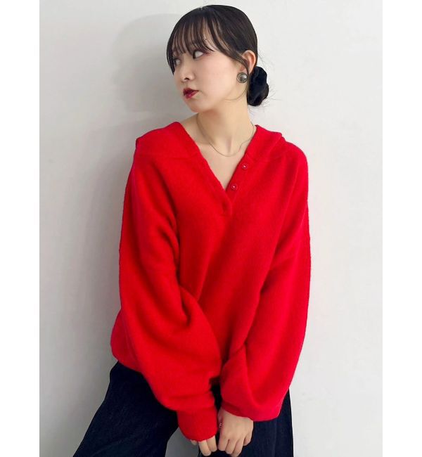 dazzlin「【吉田朱里】リラックスニットフーディ」|パーカー|