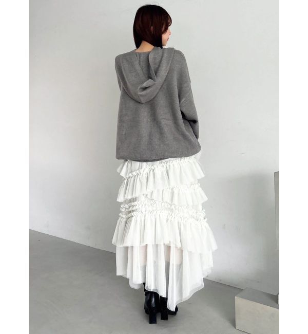 dazzlin「【吉田朱里】リラックスニットフーディ」|パーカー|