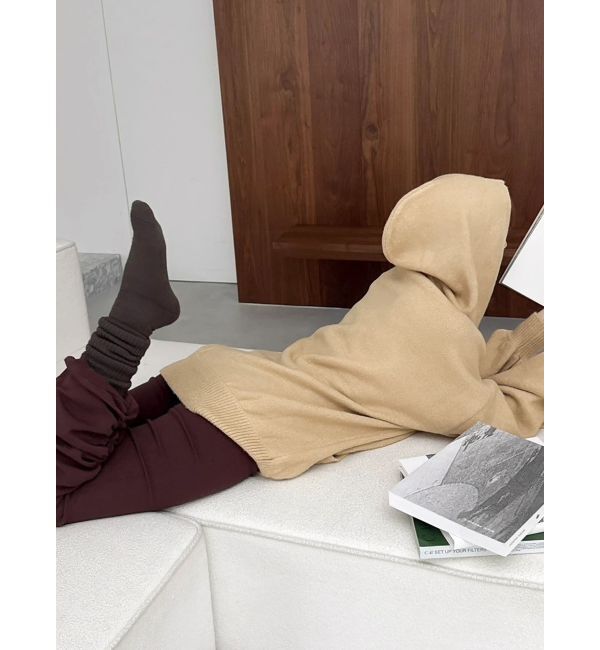 dazzlin「【吉田朱里】リラックスニットフーディ」|パーカー|