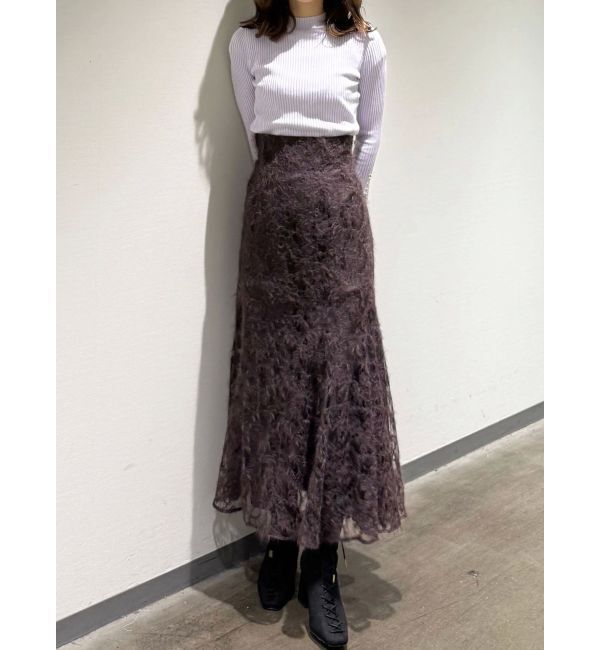 MERCURYDUO「フレアスリーブハイネックリブニット」|ニット・セーター|