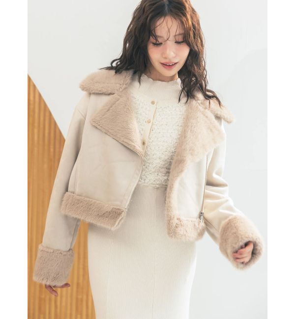 MERCURYDUO「ツイードニットカーデドッキングマーメイドニットワンピース」|ワンピース|