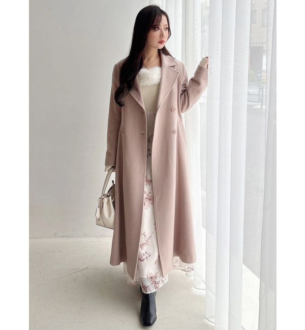 MERCURYDUO「花柄オフショルニットドッキングワンピース」|ワンピース|