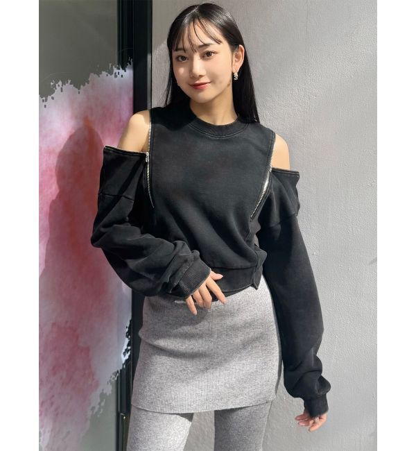 MURUA「2WAYジップスウェット」|スウェット・ジャージ|