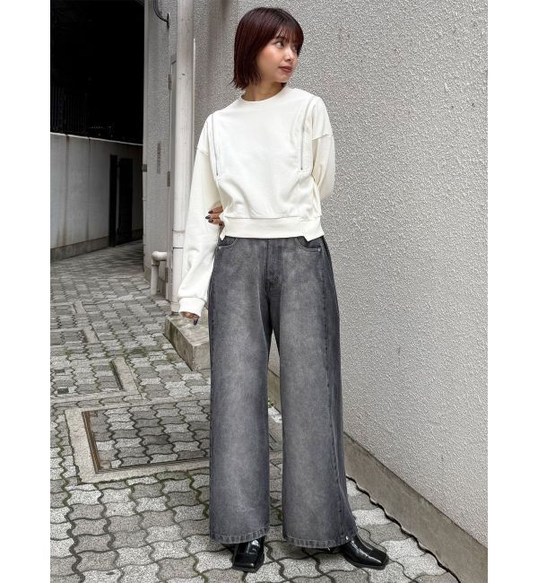 MURUA「2WAYジップスウェット」|スウェット・ジャージ|