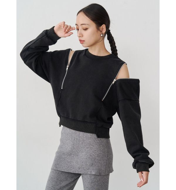 MURUA「2WAYジップスウェット」|スウェット・ジャージ|