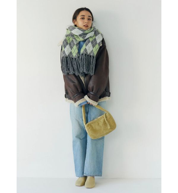 Ungrid「フェイクムートンボアブルゾン」|ブルゾン・スタジャン|