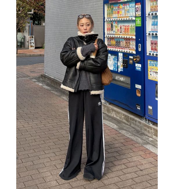 Ungrid「フェイクムートンボアブルゾン」|ブルゾン・スタジャン|