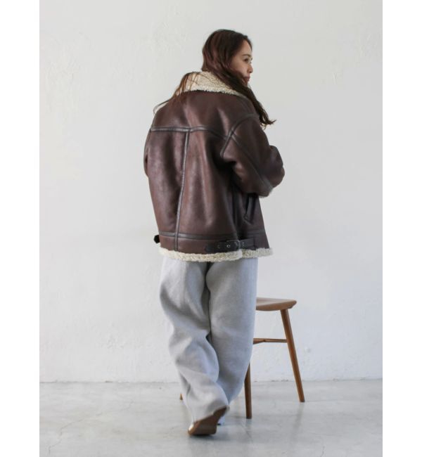 Ungrid「フェイクムートンボアブルゾン」|ブルゾン・スタジャン|