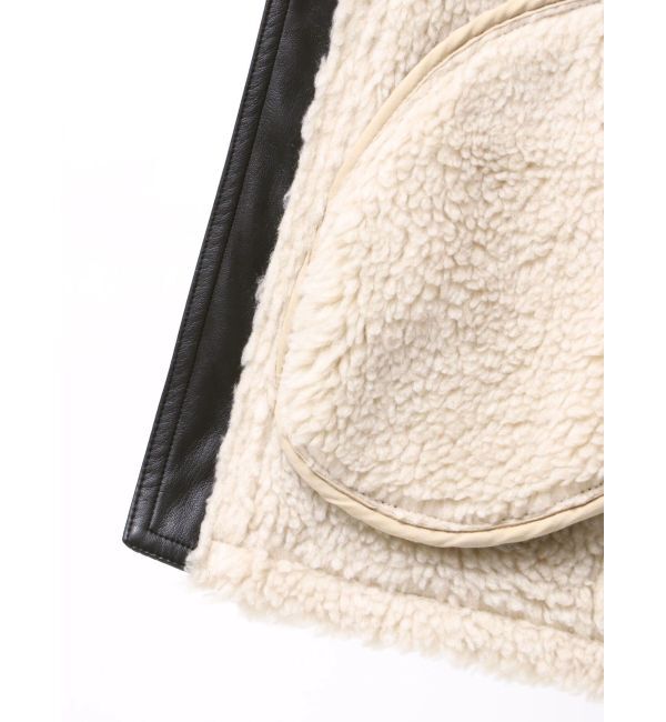 Ungrid「フェイクムートンボアブルゾン」|ブルゾン・スタジャン|