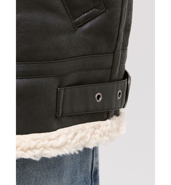 Ungrid「フェイクムートンボアブルゾン」|ブルゾン・スタジャン|