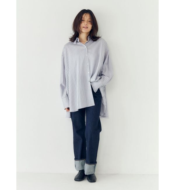 Ungrid「ハイウエストロールアップスリムデニム」|デニム|