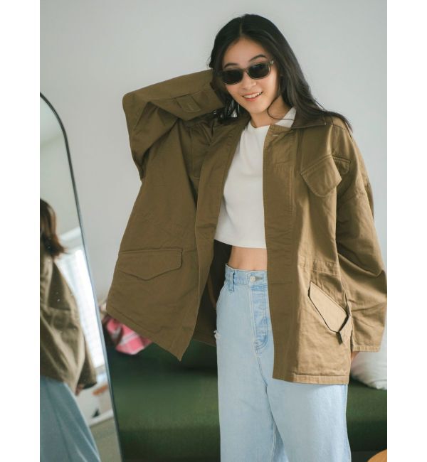 Ungrid「レザードッキングミリタリーブルゾン」|ブルゾン・スタジャン|