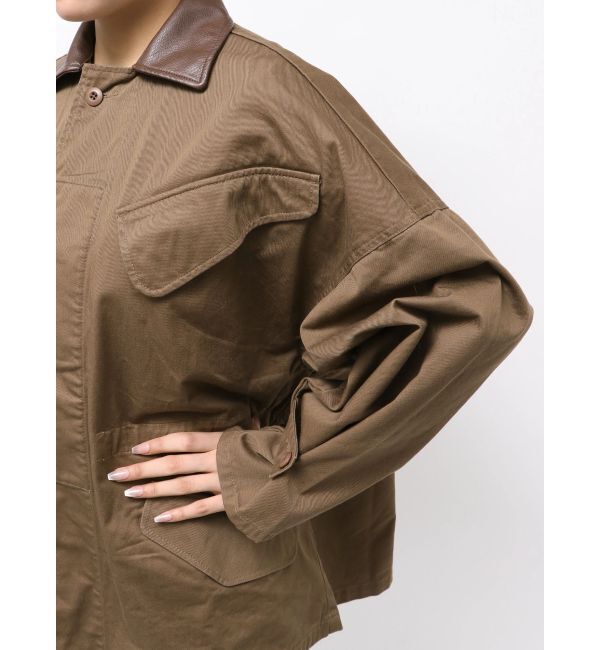 Ungrid「レザードッキングミリタリーブルゾン」|ブルゾン・スタジャン|