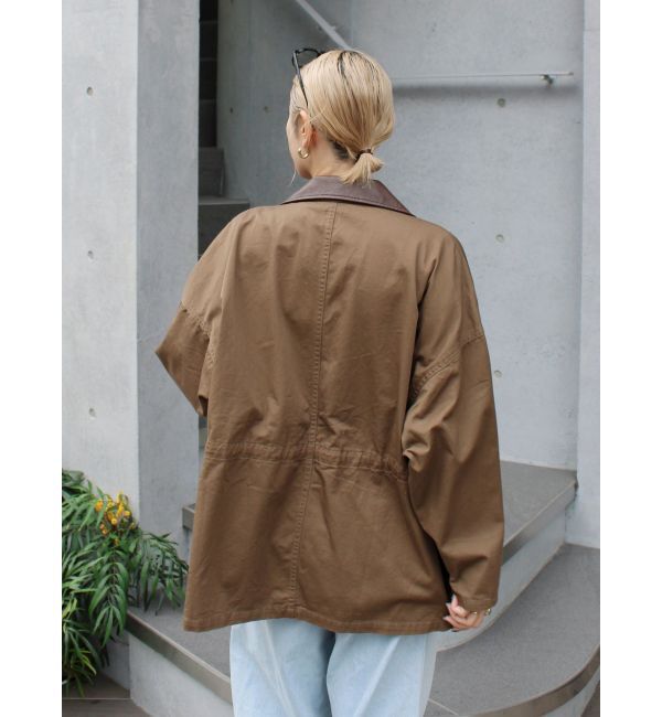 Ungrid「レザードッキングミリタリーブルゾン」|ブルゾン・スタジャン|