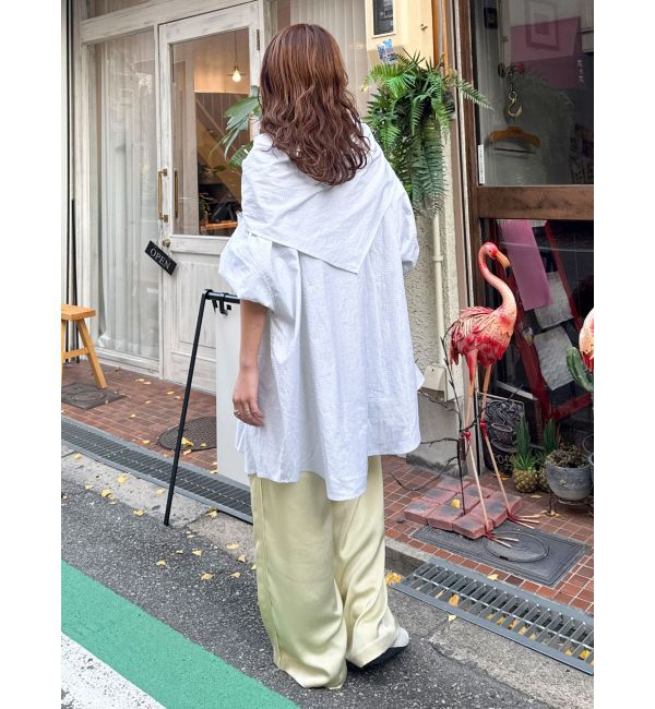 Ungrid「スカーフデザインルーズシャツ」|シャツ・ブラウス|