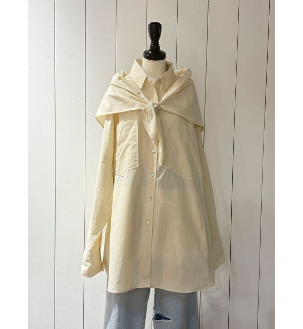 Ungrid「スカーフデザインルーズシャツ」|シャツ・ブラウス|