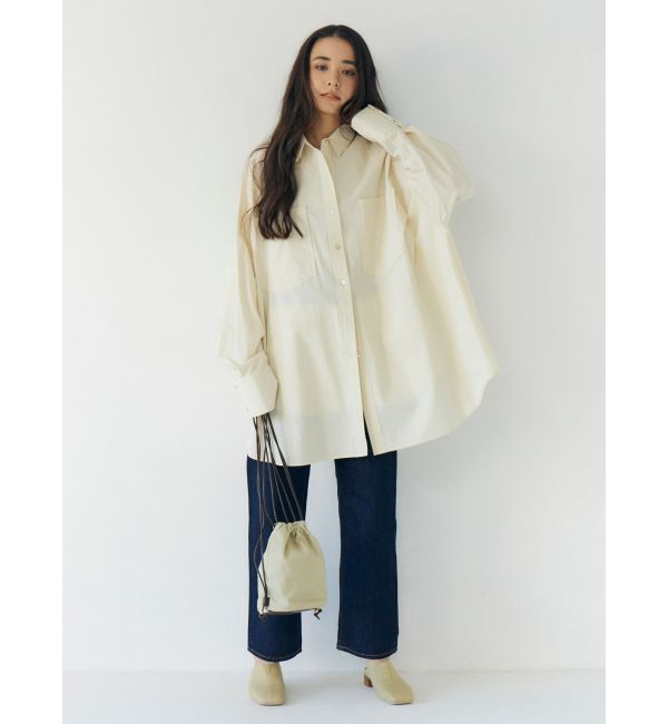 Ungrid「スカーフデザインルーズシャツ」|シャツ・ブラウス|